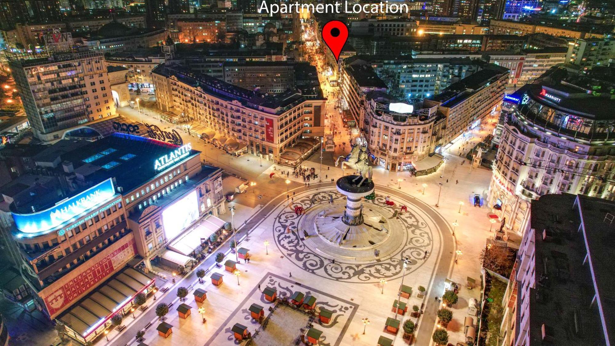 Rooftop Apartment At Mainsquare Скоп'є Екстер'єр фото